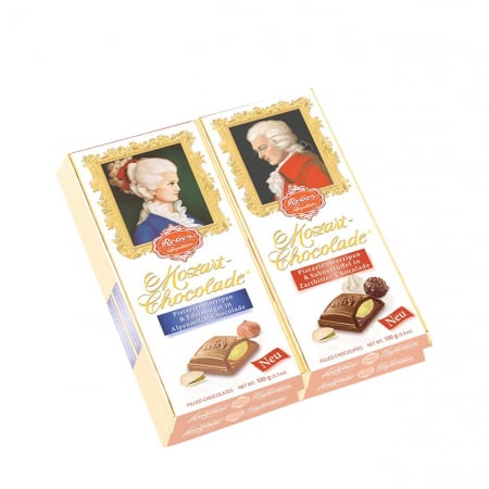 CIOCOLATA - REBER MOZART CONFECTIONARY BAR - 4 PIECES 400G