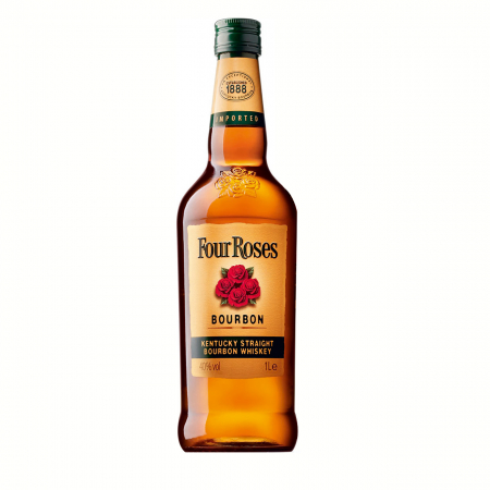 BOURBON - Four Roses, Kentucky Straight Bourbon Whiskey, Tin 40% 1L
