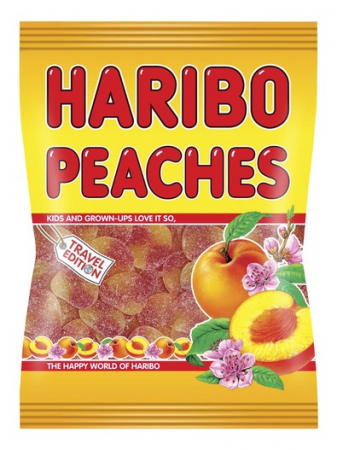 HARIBO DL PEACHES FRUIT GUMS 500G [1]