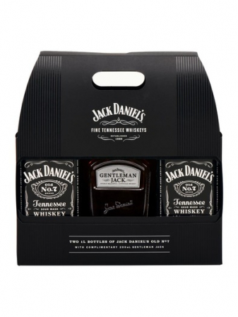 BAUTURI - Jack Daniel's Black Label Twinpack 40% 2x1l + 0,2L Gentleman Jack