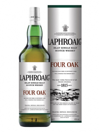 MALT WHISKY - Laphroaig Four Oak 40% 1L, Giftpack