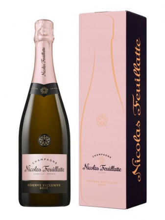 SAMPANIE - Nicolas Feuillatte, Réserve Exclusive, Champagne, AOC, brut, rosé (gift box) 0.75L