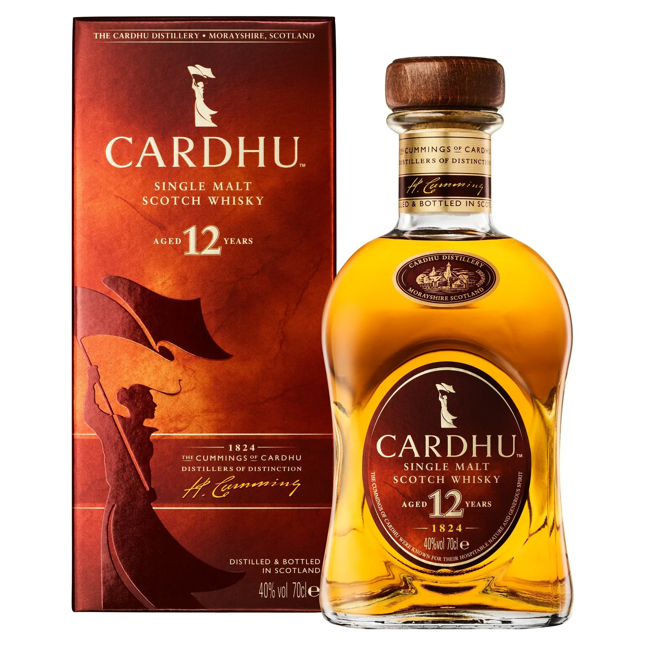 MALT WHISKY - Cardhu 12 YO, 0.7L, 40%