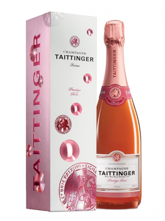 SAMPANIE - Taittinger, Brut Rosé, brut, rosé, (gift box), 0.75L