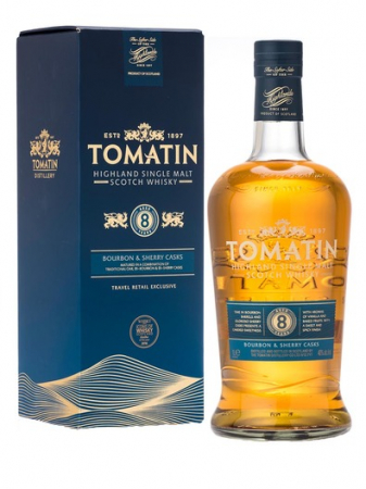 MALT WHISKY - Tomatin 8 yo 40% 1L giftbox