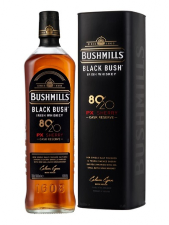 IRISH WHISKY - BUSHMILLS BLACK BUSH 80/20 MALT IRISH WHISKY PEDRO XIMENEZ SHERRY CASK RESERVE 40 1L