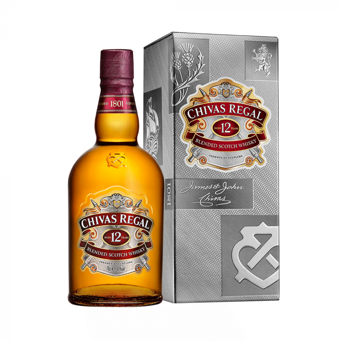 Whisky 12 years Cutie, Chivas Regal, 40% alc., 0,7L [1]