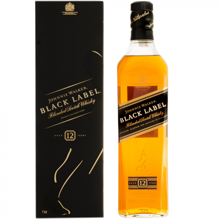 Whisky 12 years Cutie, Johnnie Walker Black, 40% alc, 0,7L [1]