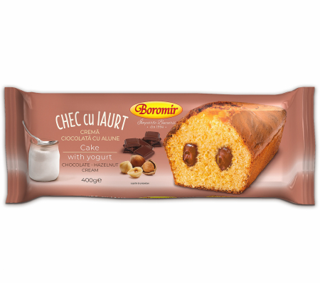 Cozonaci - BOROMIR CHEC MARMORAT CU CIOCOLATĂ ȘI ALUNE 400G