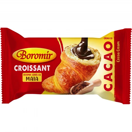 Croissante - BOROMIR CROISSANT CU CREMĂ DE CACAO 60 G