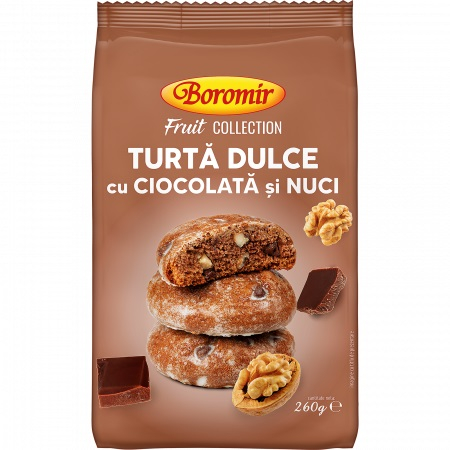 Dulci - TURTĂ DULCE CU CIOCOLATĂ ȘI NUCI 260G