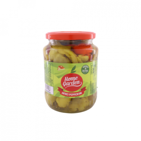 Legume si fructe conservate - HOME GARDEN ARDEI PEPERONI 720ML ( NET 630G )