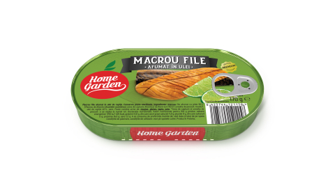 Conserve carne si peste - HOME GARDEN MACROU FILE AFUMAT ÎN ULEI 170G