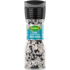 Alimente de baza - KAMIS RÂȘNIȚĂ SARE DE MARE IODATĂ CU PIPER 75G