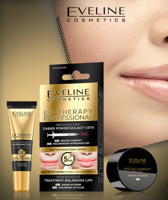 Tratament Pentru Volumul Buzelor In 2 Pași Push Up,  Eveline Cosmetics Lip Therapy Professional [1]
