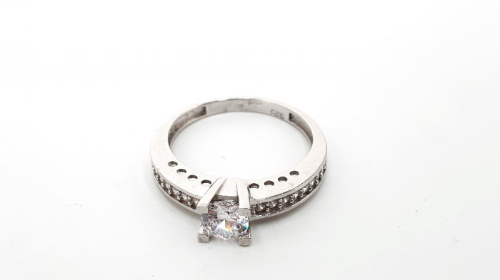 Inel din argint Lovely cu pietre de zirconiu [3]