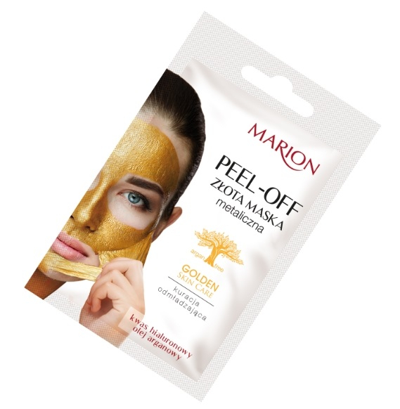 Masca Gold PEEL-OFF Cu Acid Hyaluronic Si Ulei De Argan, Marion [2]