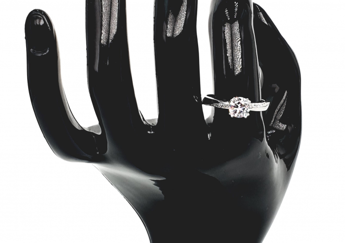 Inel argint elegant decorat cu zirconii [3]