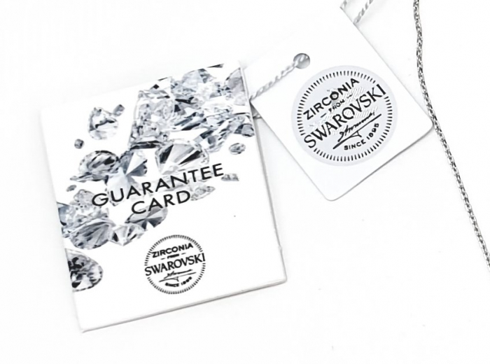 Colier Argint Inger Decorat Cu Pietre Zirconia Swarovski  [3]