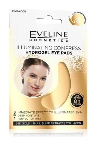 Comprese Pentru Ochi Cu Aur 24K, Colagen Si Extract De Melc, Eveline Cosmetics [1]
