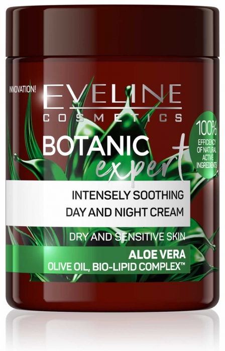 Crema De Fata Calmanta Botanic Expert 100% Cu Aloe Vera SI Bio-Lipid Complex  Eveline Cosmetics [1]