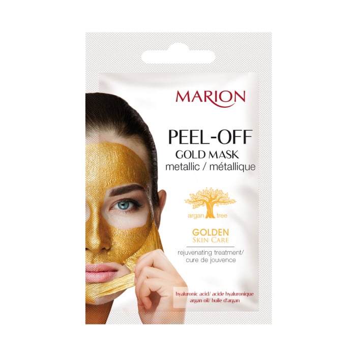 Masca Gold PEEL-OFF Cu Acid Hyaluronic Si Ulei De Argan, Marion [1]
