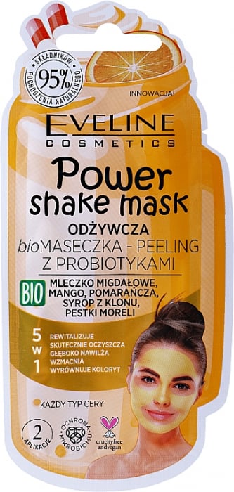 Masca Peeling De Fata Hranitoare Cu Probiotice Bio 95%, Eveline Cosmetics [1]