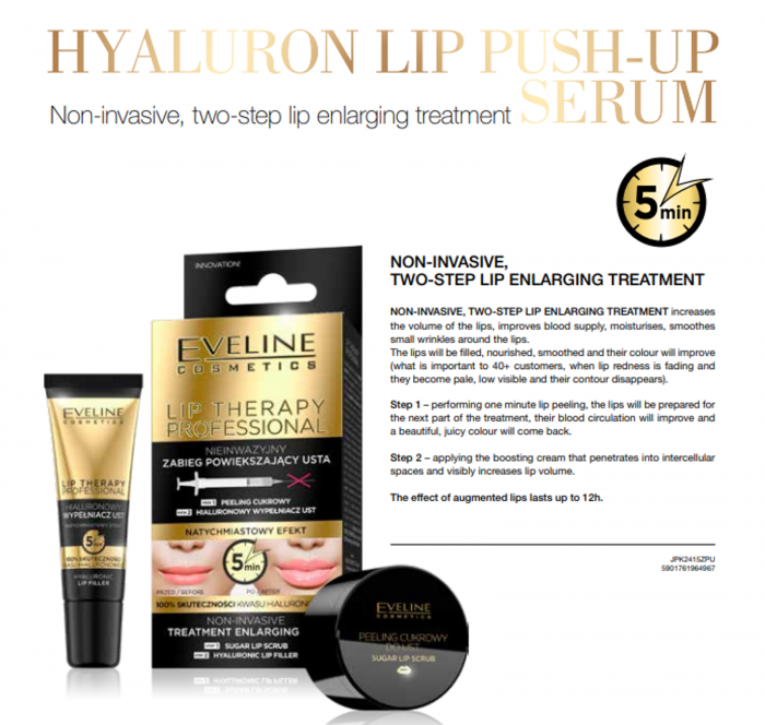 Tratament Pentru Volumul Buzelor In 2 Pași Push Up,  Eveline Cosmetics Lip Therapy Professional [2]