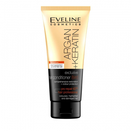 Balsam De Par Profesional Intensiv 8 in 1 Cu Keratina + Argan Eveline Cosmetics [0]