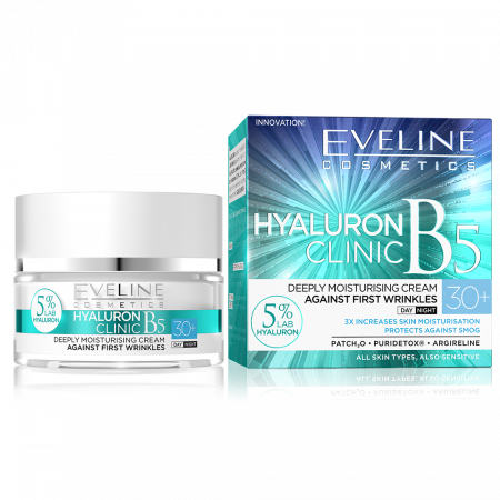 Crema Intensiva Antirid Hyaluron Clinic B5 Zi si Noapte 30+ Eveline Cosmetics [0]