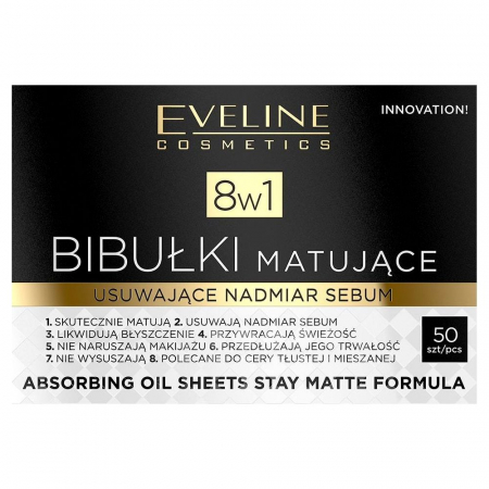 Fatẳ - Servetele Absorbante Matifiante 8 in 1  Eveline Cosmetics