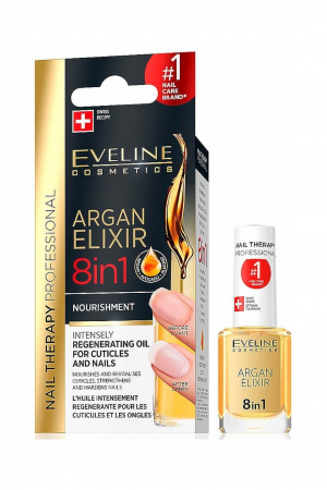 Ulei Profesional Intensiv Argan Elixir 8 in 1 Pentru Unghii si Cuticule Eveline Cosmetics [0]