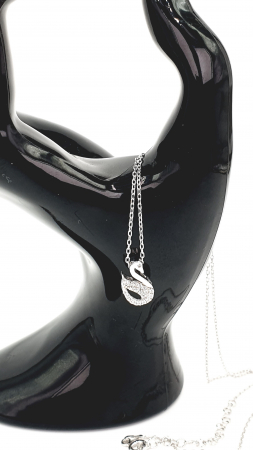 Colier Argint Lebada Decorat Cu Pietre Zirconia Swarovski [0]