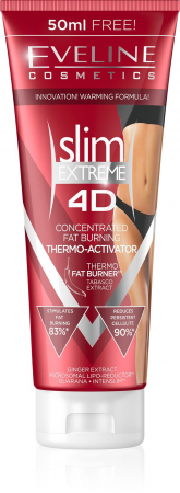 Gel Anti-Celulita Thermo-Activator 4D Pentru Arderea Stratului Adipos, Slim Extreme 4D Thermo Fat-Burner Eveline Cosmetics [0]