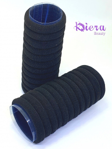 ACCESORII - Set 12 elastice de par negre Kiera Beauty
