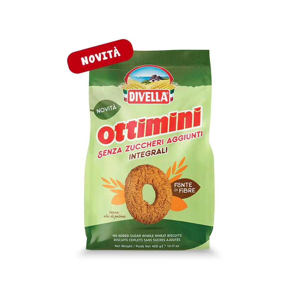 Divella Biscuiti Ottimini Integrali Fara Zahar 400gr [1]