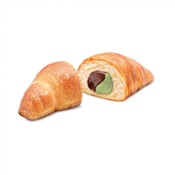 DIVELLA Croissant fistic și ciocolată - 210gr x 5 bucati - Fantasie del Mattino [2]