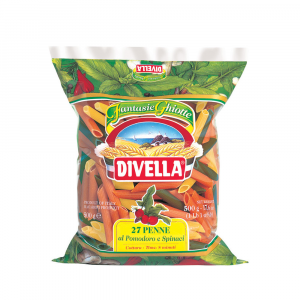 Paste Tricolore - Divella Penne Ziti Rigate Tricolore 500gr