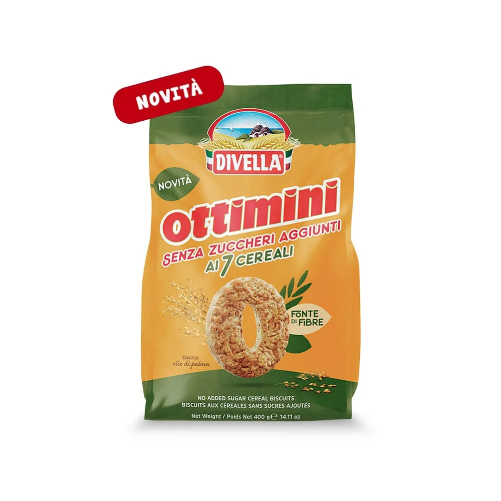Biscuiti - Divella Biscuiti Ottimini cu 7 cereale fara adaos de zahar 400gr