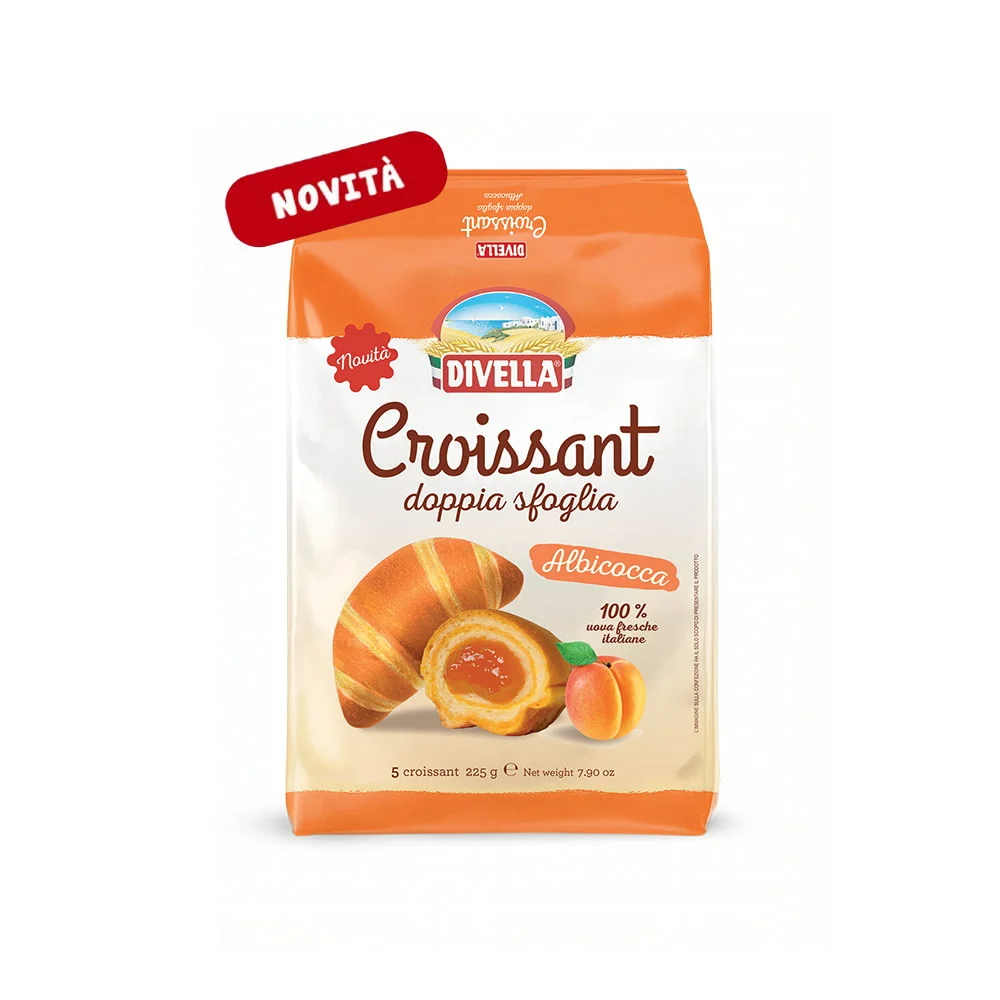 Croissant - DIVELLA Croissant duble cu foietaj și caise