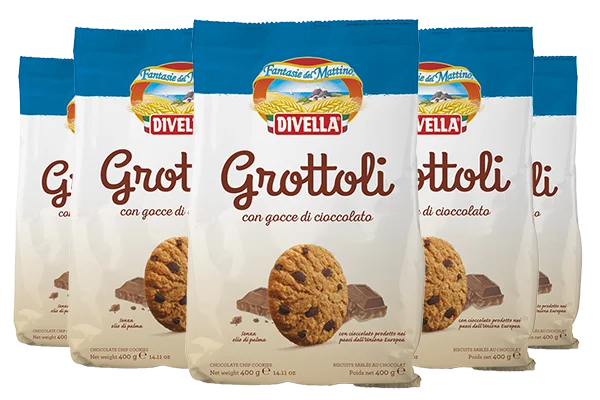 Biscuiti - Biscuiti Grottoli cu Fulgi de Ciocolata