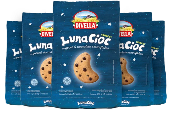 MULTI PACK PROMO - Biscuiti LunaCioc cu Fulgi de Ciocolata si Corn Flakes