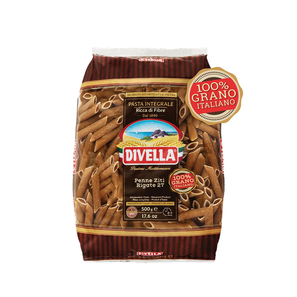 Divella Penne Ziti Rigate Integrali 500gr