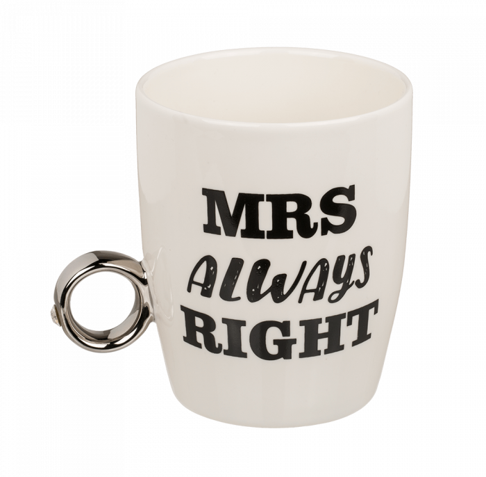 Set Căni Mr. și Mrs. Right, cu inel [2]