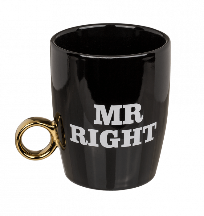 Set Căni Mr. și Mrs. Right, cu inel [3]