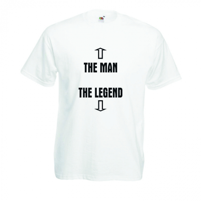 Tricou imprimat "Man vs legend" [1]