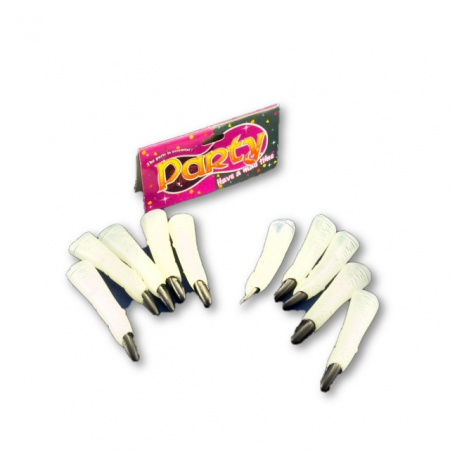 Halloween - Degete vrajitoare cu unghii rosii/negre