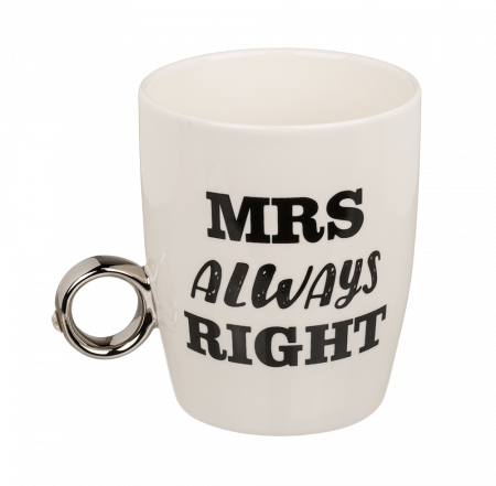 Set Căni Mr. și Mrs. Right, cu inel [1]