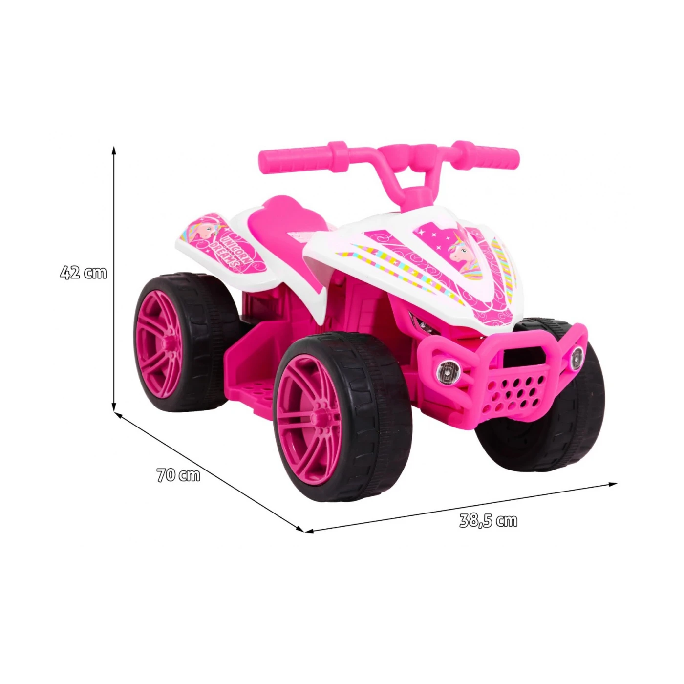 Atv Electric Copii Littel Monster roz [1]