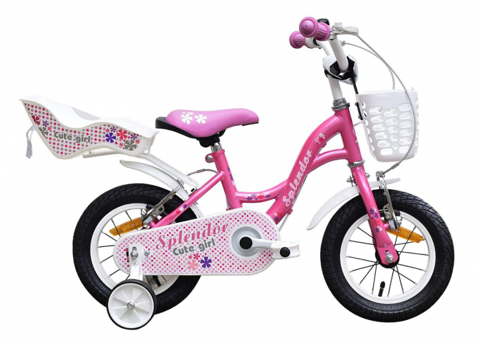 Bicicleta pentru copii, 12“, Splendor -ROZ [1]